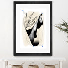 Which Came First by Jilli Darling  on GIANT ART - abstract abstract, bold, white, grey, gray, calm, painting, print,  wallart,  wall art,  energetic, colourful, graphic print, illustration, soft, brush strokes, cute, prints, home decor, beige, black, drawing