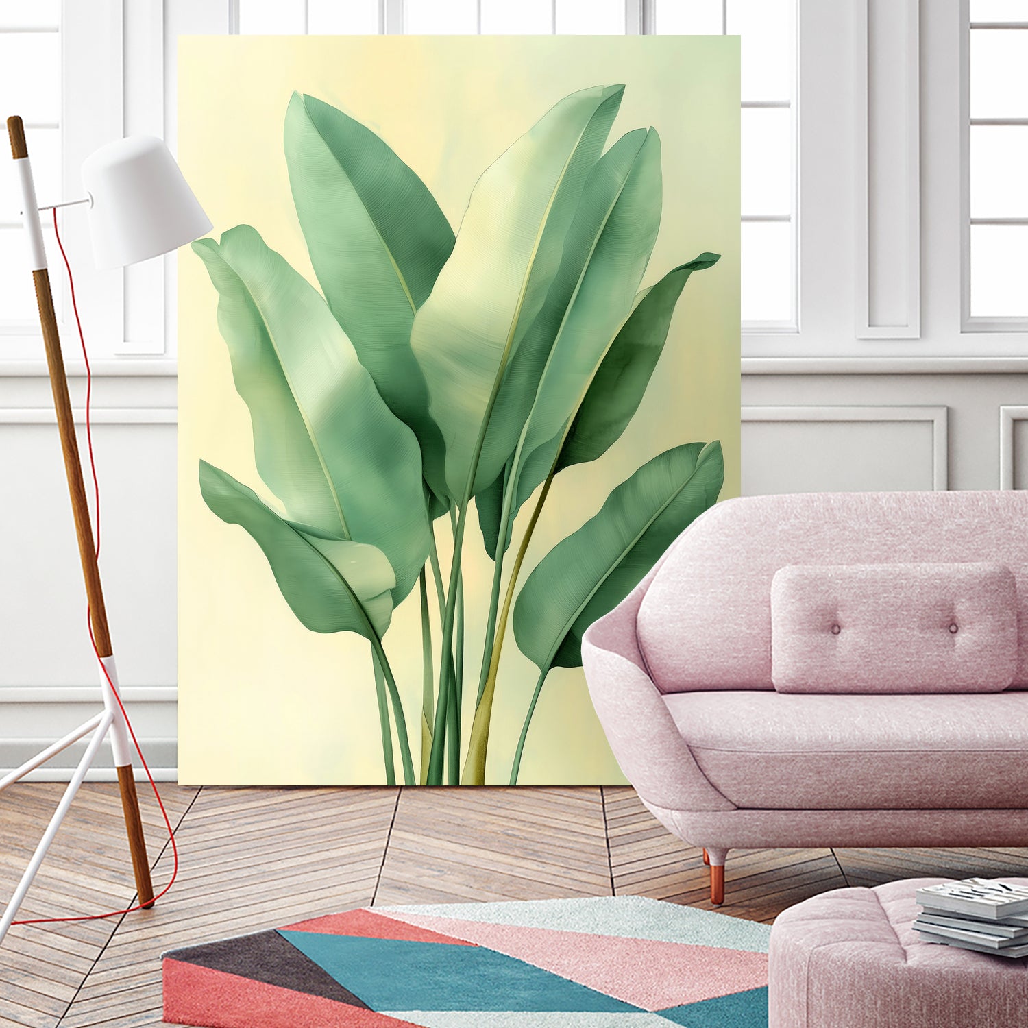 Tropical banana leaves nature art 6 by Justyna Jaszke on GIANT ART - flowers and plants meadow