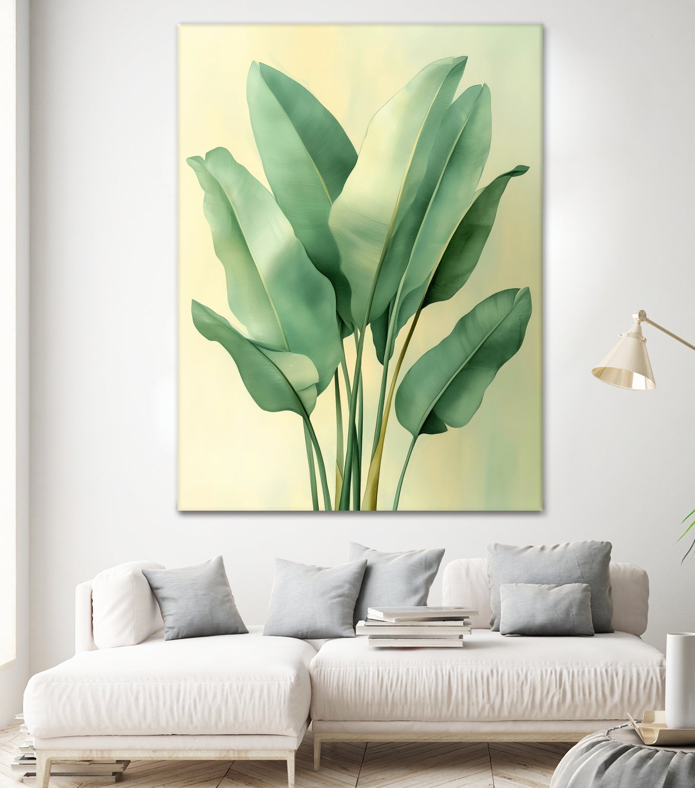 Tropical banana leaves nature art 6 by Justyna Jaszke on GIANT ART - flowers and plants meadow