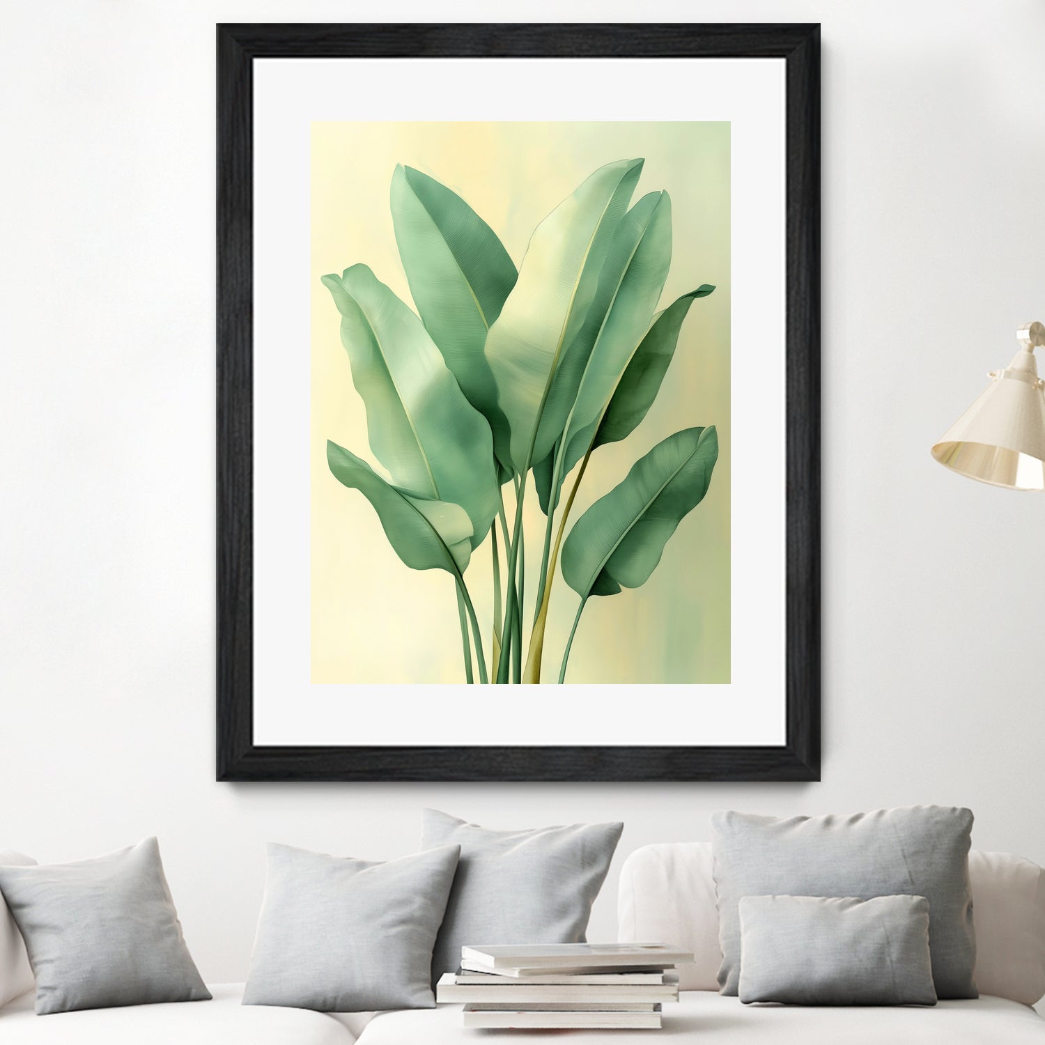 Tropical banana leaves nature art 6 by Justyna Jaszke on GIANT ART - flowers and plants meadow