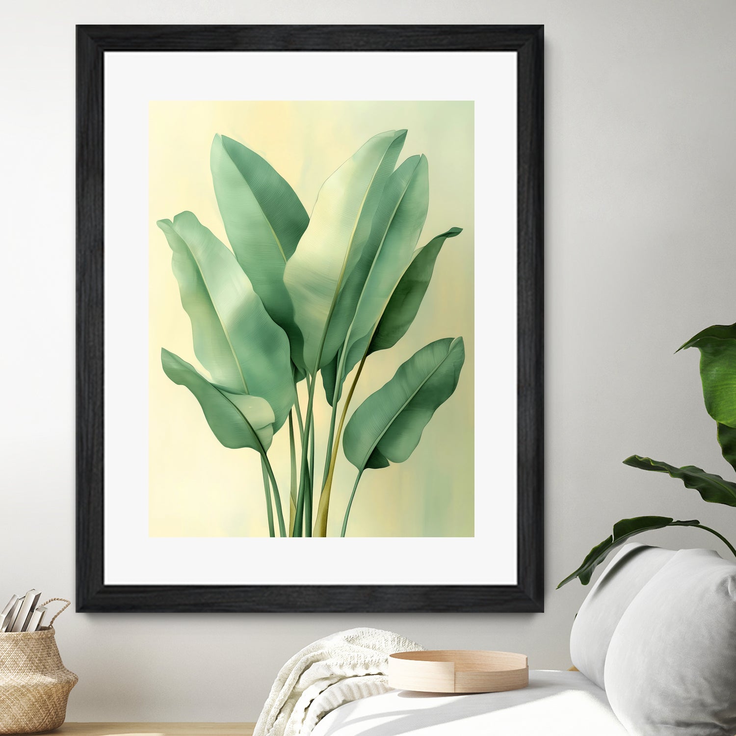 Tropical banana leaves nature art 6 by Justyna Jaszke on GIANT ART - flowers and plants meadow