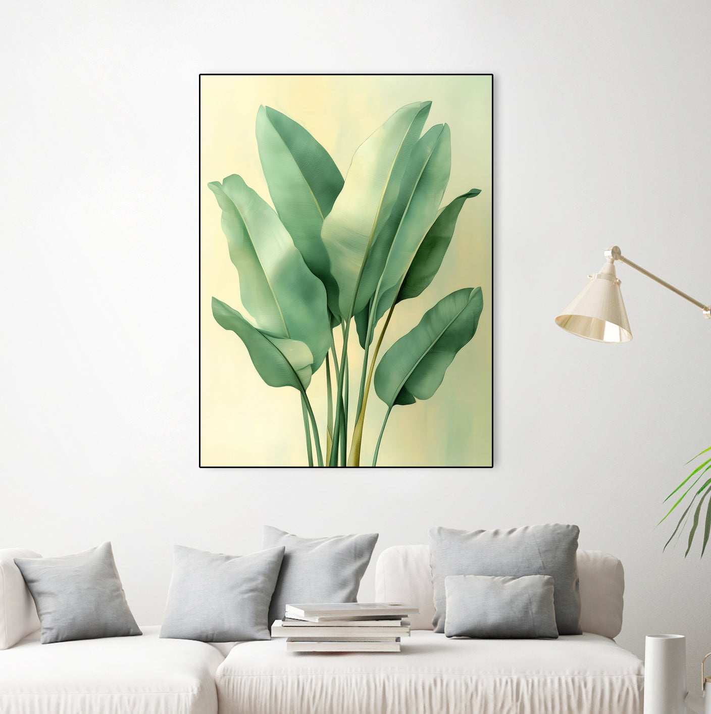 Tropical banana leaves nature art 6 by Justyna Jaszke on GIANT ART - flowers and plants meadow