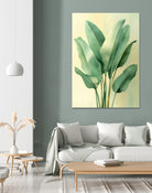 Tropical banana leaves nature art 6 by Justyna Jaszke on GIANT ART - flowers and plants meadow