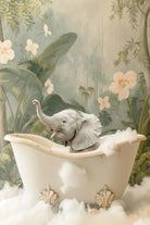 Elephant Bath Joy by Niky Rahner on GIANT ART - animals rahner