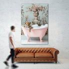 Leoparda Pink Bubble Bath by Niky Rahner on GIANT ART - botanical rahner