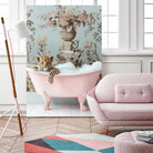 Leoparda Pink Bubble Bath by Niky Rahner on GIANT ART - botanical rahner