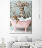 Leoparda Pink Bubble Bath by Niky Rahner on GIANT ART - botanical rahner