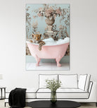 Leoparda Pink Bubble Bath by Niky Rahner on GIANT ART - botanical rahner