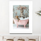 Leoparda Pink Bubble Bath by Niky Rahner on GIANT ART - botanical rahner