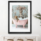 Leoparda Pink Bubble Bath by Niky Rahner on GIANT ART - botanical rahner