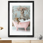 Leoparda Pink Bubble Bath by Niky Rahner on GIANT ART - botanical rahner