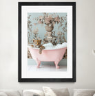Leoparda Pink Bubble Bath by Niky Rahner on GIANT ART - botanical rahner