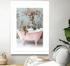 Leoparda Pink Bubble Bath by Niky Rahner on GIANT ART - botanical rahner