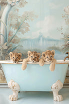 Blue Lagoon Lion Cubs by Niky Rahner on GIANT ART - animals rahner