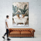 Tropical Lion Bath by Niky Rahner on GIANT ART - animals rahner