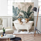 Tropical Lion Bath by Niky Rahner on GIANT ART - animals rahner