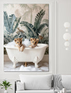 Tropical Lion Bath by Niky Rahner on GIANT ART - animals rahner