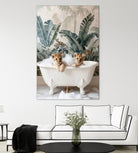 Tropical Lion Bath by Niky Rahner on GIANT ART - animals rahner