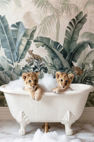 Tropical Lion Bath by Niky Rahner on GIANT ART - animals rahner