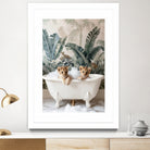 Tropical Lion Bath by Niky Rahner on GIANT ART - animals rahner