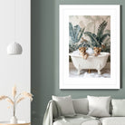 Tropical Lion Bath by Niky Rahner on GIANT ART - animals rahner