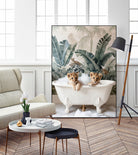 Tropical Lion Bath by Niky Rahner on GIANT ART - animals rahner