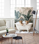 Tropical Lion Bath by Niky Rahner on GIANT ART - animals rahner