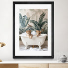 Tropical Lion Bath by Niky Rahner on GIANT ART - animals rahner