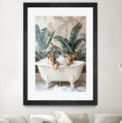 Tropical Lion Bath by Niky Rahner on GIANT ART - animals rahner