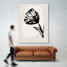Monochrome Blossom by Treechild on GIANT ART - flowers and plants minimalist-floral-art
