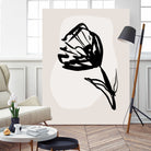Monochrome Blossom by Treechild on GIANT ART - flowers and plants minimalist-floral-art