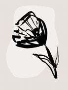 Monochrome Blossom by Treechild on GIANT ART - flowers and plants minimalist-floral-art
