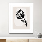Monochrome Blossom by Treechild on GIANT ART - flowers and plants minimalist-floral-art