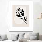 Monochrome Blossom by Treechild on GIANT ART - flowers and plants minimalist-floral-art