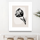 Monochrome Blossom by Treechild on GIANT ART - flowers and plants minimalist-floral-art