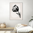 Monochrome Blossom by Treechild on GIANT ART - flowers and plants minimalist-floral-art