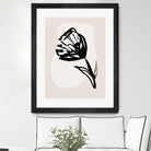 Monochrome Blossom by Treechild on GIANT ART - flowers and plants minimalist-floral-art