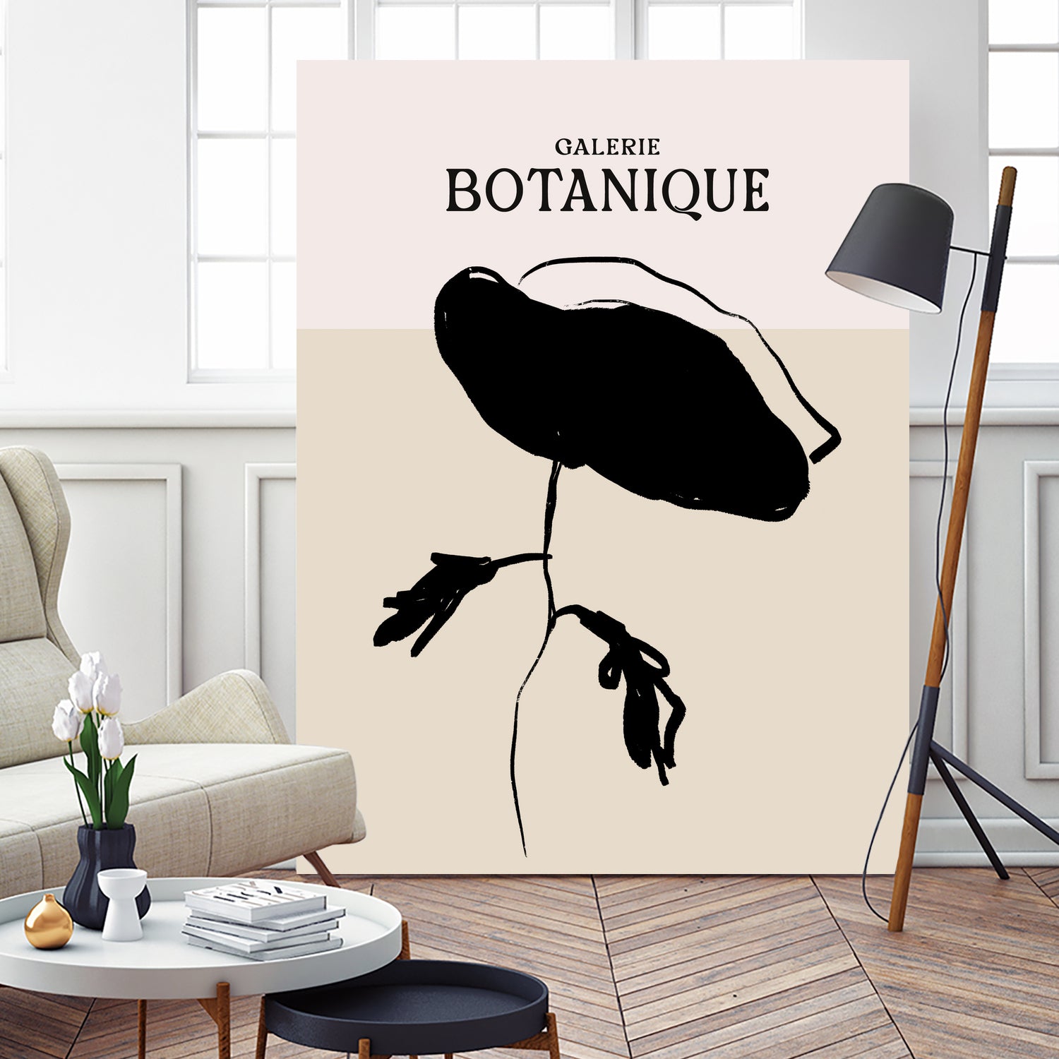 Monochrome Bloom by Treechild on GIANT ART -  botanical art