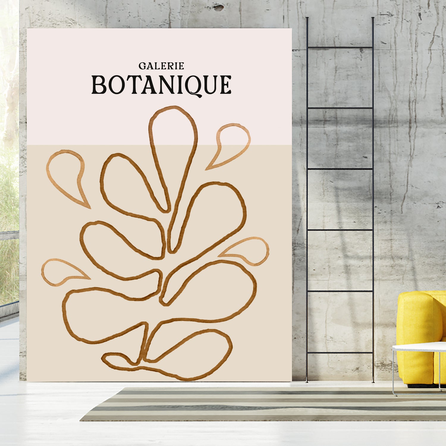 Earthy Leaf Lines by Treechild on GIANT ART -  botanical art print