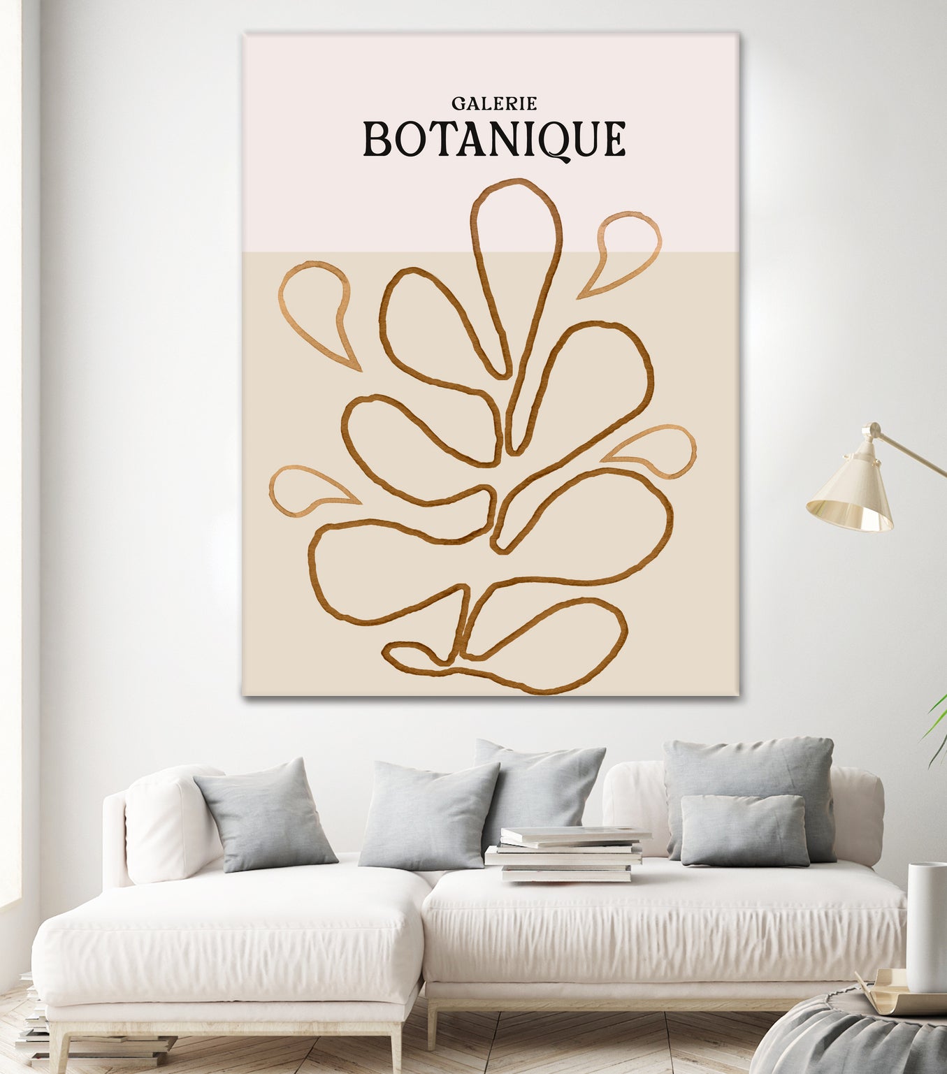 Earthy Leaf Lines by Treechild on GIANT ART -  botanical art print