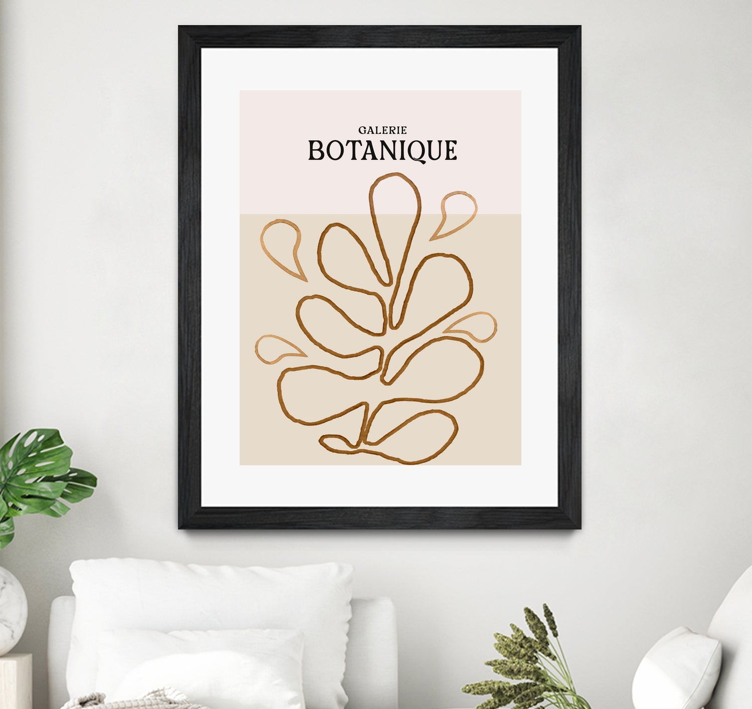 Earthy Leaf Lines by Treechild on GIANT ART -  botanical art print