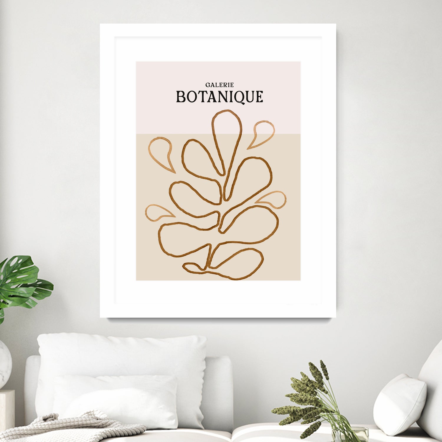 Earthy Leaf Lines by Treechild on GIANT ART -  botanical art print