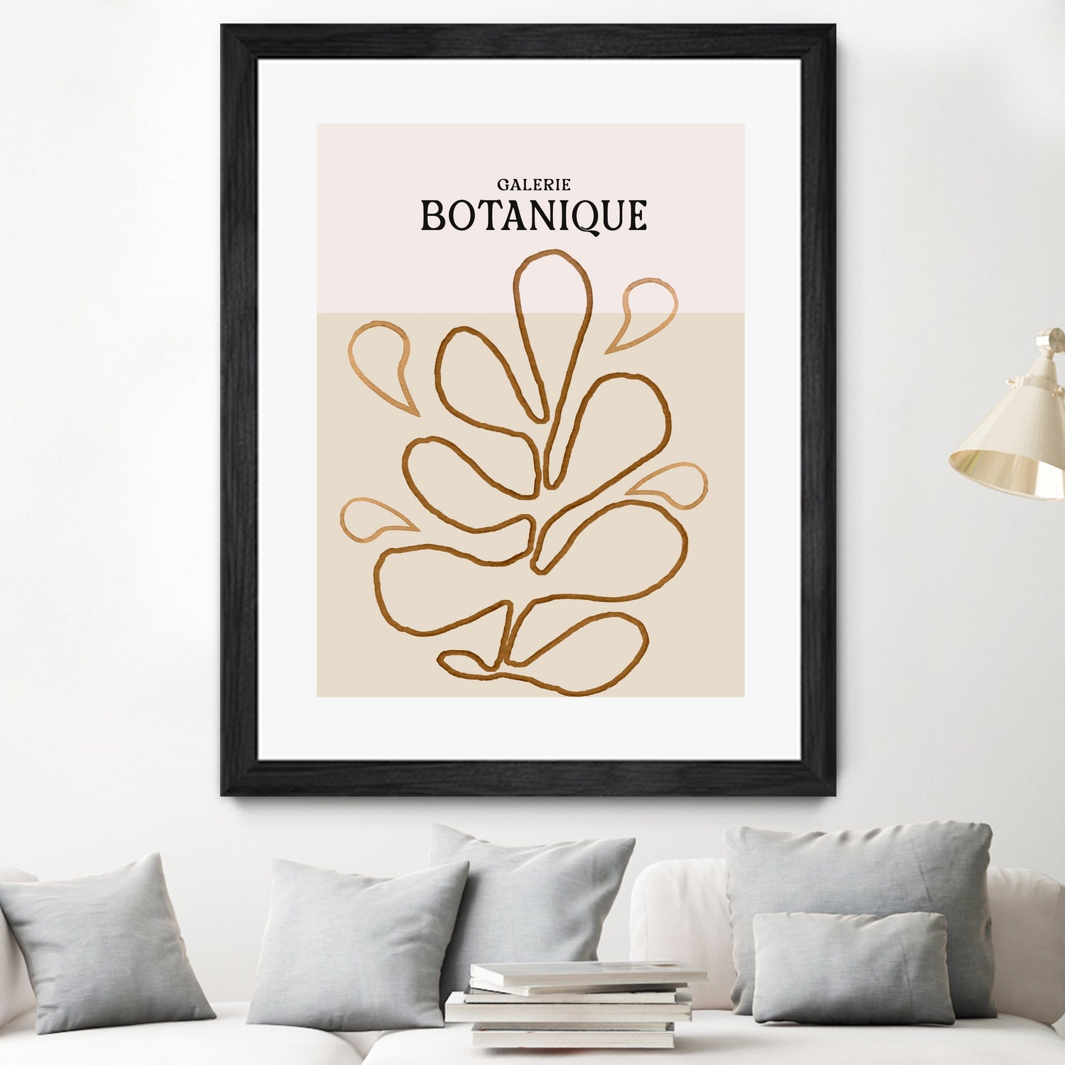 Earthy Leaf Lines by Treechild on GIANT ART -  botanical art print