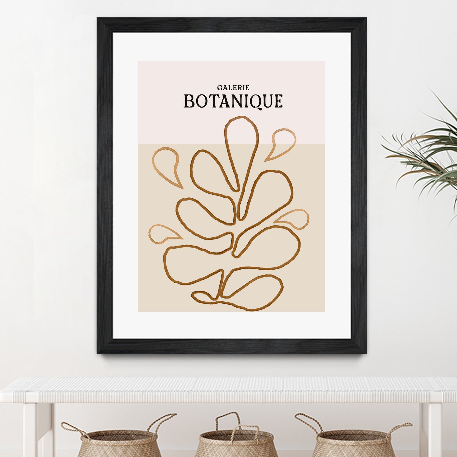 Earthy Leaf Lines by Treechild on GIANT ART -  botanical art print