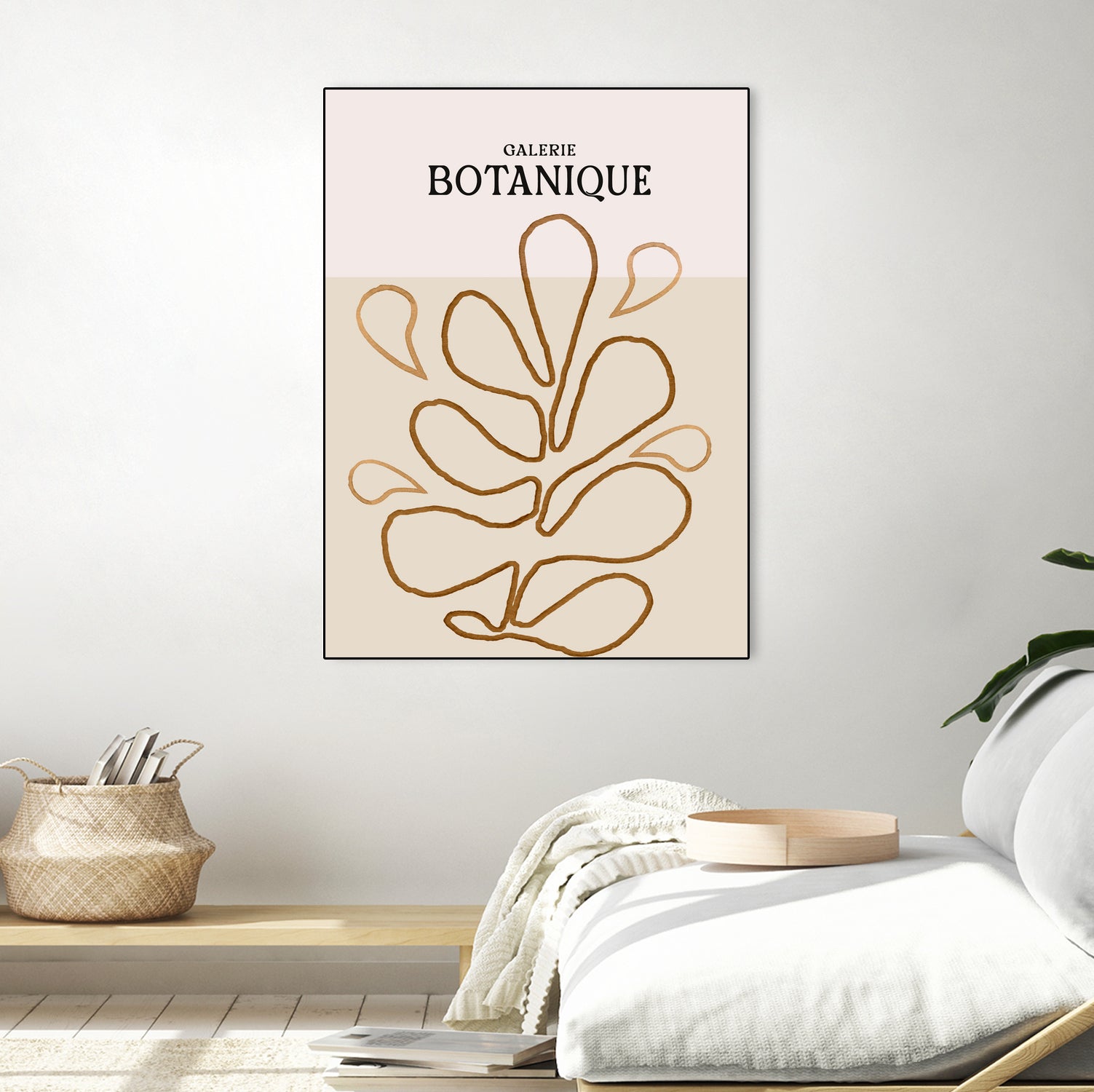 Earthy Leaf Lines by Treechild on GIANT ART -  botanical art print