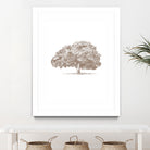 Big Tree in Brown Sepia by Katie Oa#039;Shea on GIANT ART - 2550 illustration