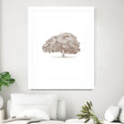Big Tree in Brown Sepia by Katie Oa#039;Shea on GIANT ART - 2550 illustration
