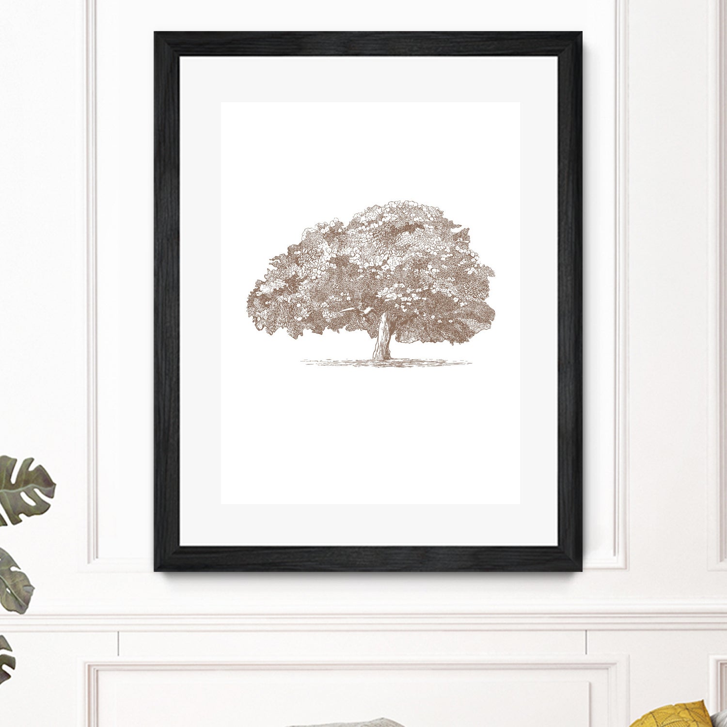 Big Tree in Brown Sepia - Art Print by Katie Oa#039;Shea | GIANT ART