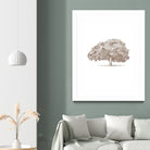 Big Tree in Brown Sepia by Katie Oa#039;Shea on GIANT ART - 2550 illustration