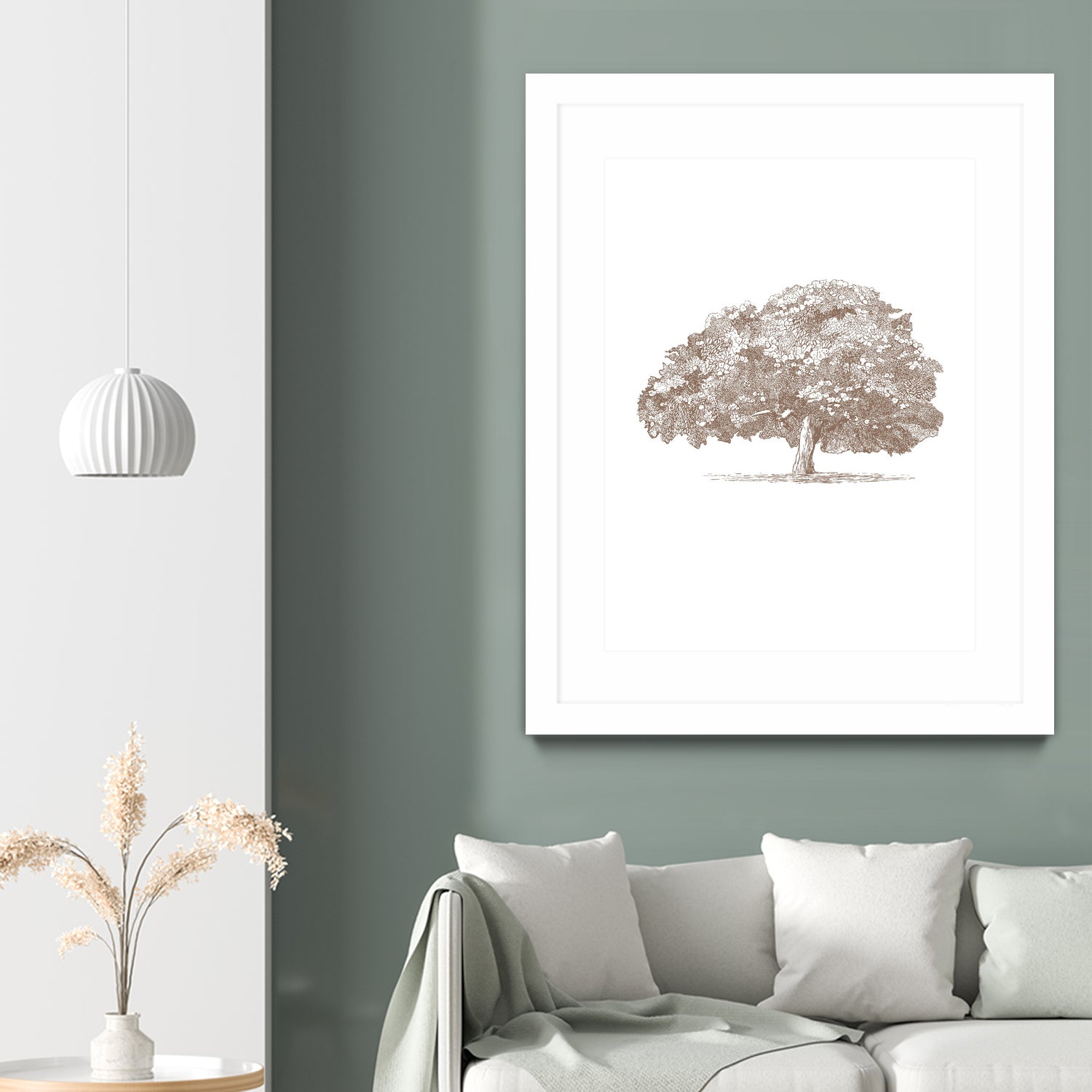 Big Tree in Brown Sepia by Katie Oa#039;Shea on GIANT ART - 2550 illustration